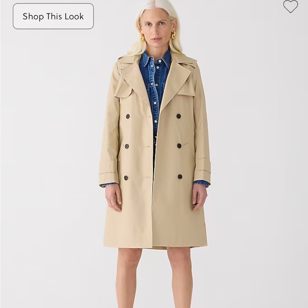J crew New Icon trench coat size 12